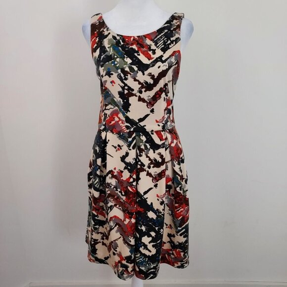 Maeve Anthropologie Capelle Sleeveless Fit & Flare Dress - Picture 7 of 12